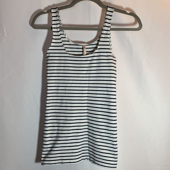 Babaton Black and White Striped Tank Top - Picture 1 of 4